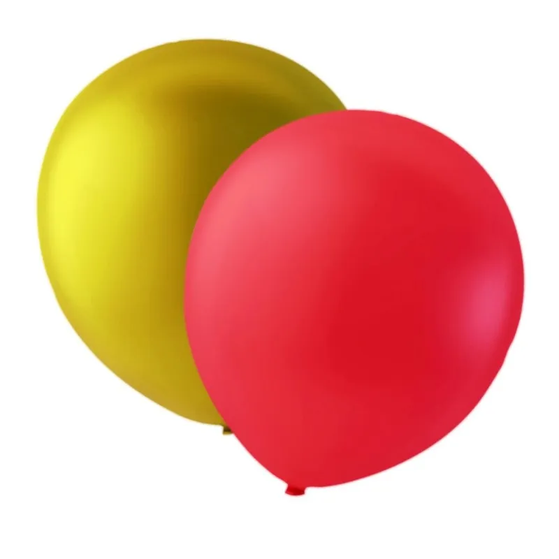 Ballonger 24-pack lyxiga guld och röda latex 30 cm festdekoration Deluxe Party