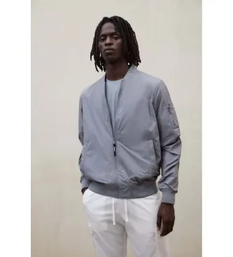 ECOALF för män. MCMGAJKWALE00428S26-579 Wale jacka grå (L), Casual, Polyamid, Återvunnen nylon