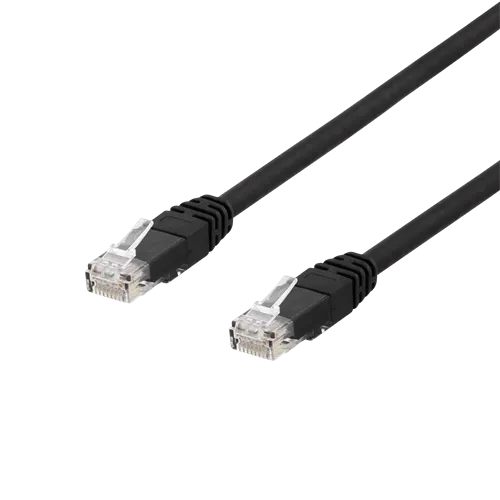 Network cable, LSZH, Cat6, 7m, Black