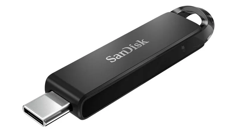 SanDisk Ultra USB-C-minne, 256GB, USB 3.1 - Svart