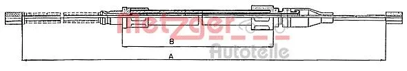 Handbromsvajer METZGER 10.745