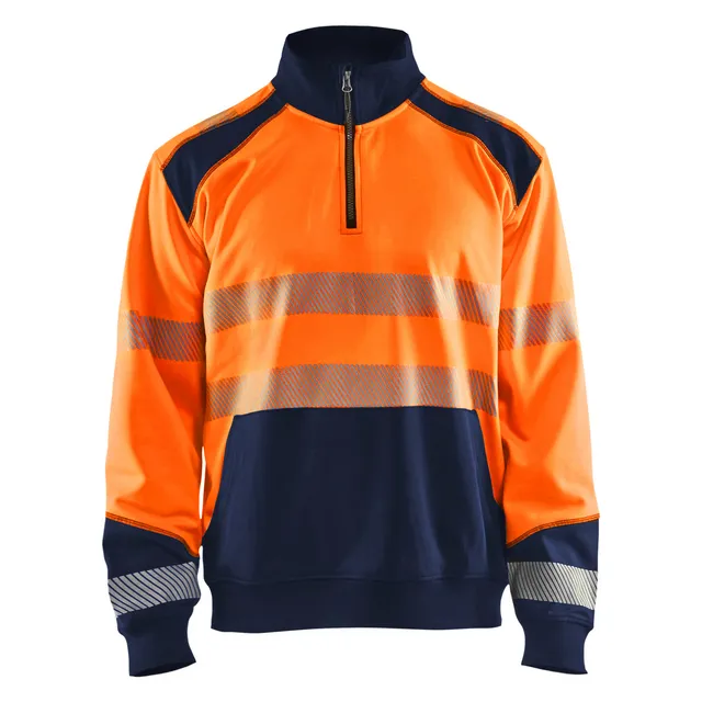 VARSELTRÖJA 3556 2528 M KRAGE VARSELORANGE/MARINBLÅ 4XL | Beijerbygg Byggmaterial