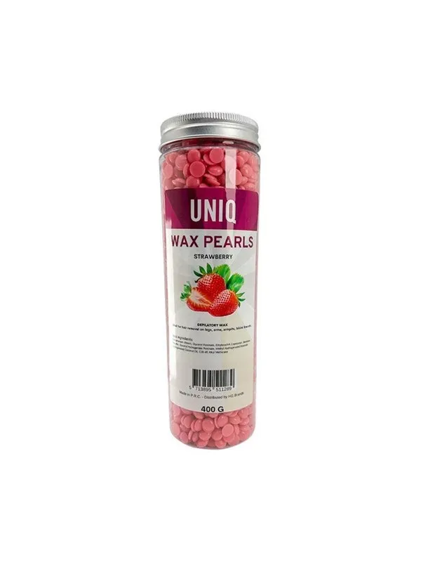 UNIQ - vaxpärlor - 400g - jordgubbe