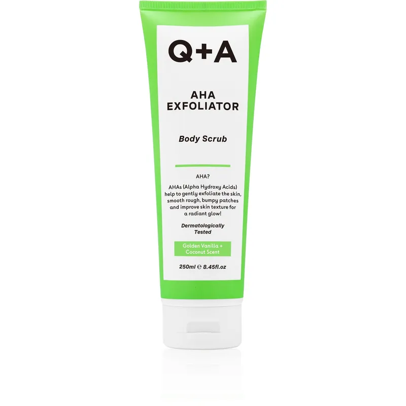 Q+A AHA Exfoliator Body Scrub 250 ml