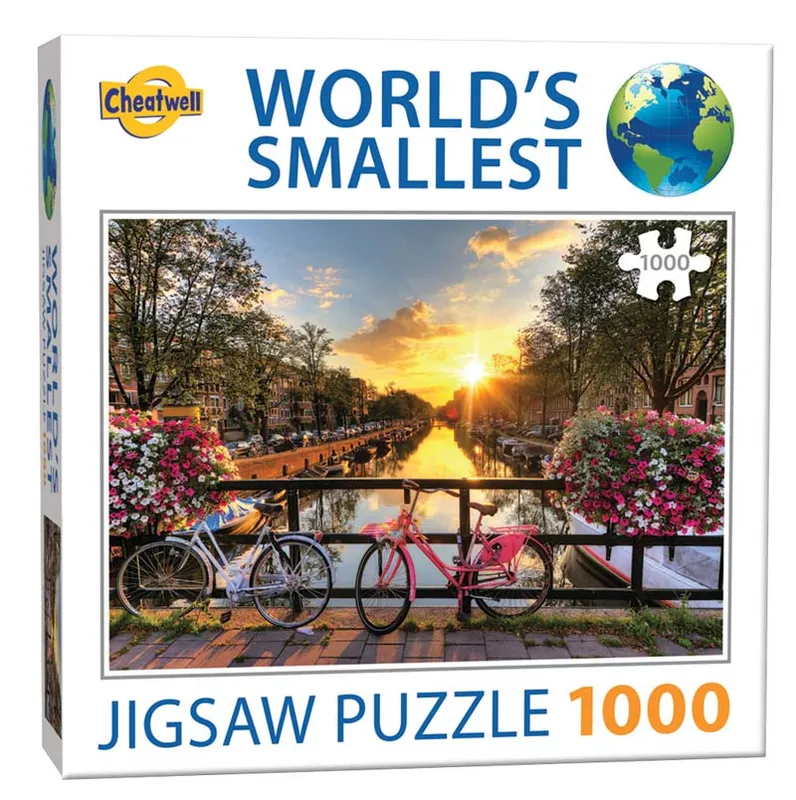 Världens minsta pussel 1000 bitar Amsterdam