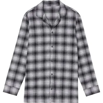 Calvin Klein Flannel Sleep LS Button Down Pyjama Rutig bomull X-Large Herr