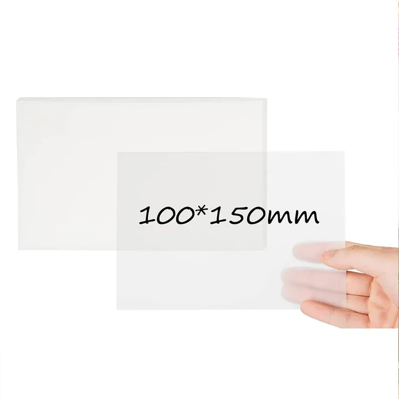 Transparenta noteringslappar 100x150mm – 50-pack