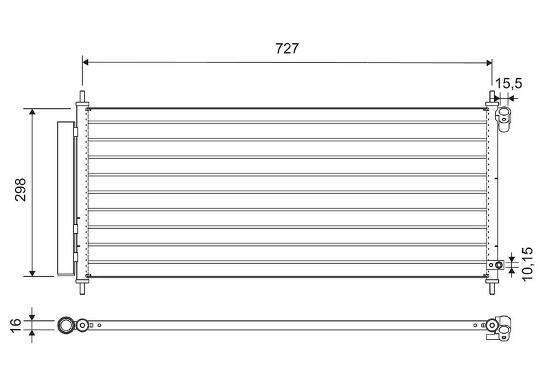 Kondensor, klimatanläggning VALEO 812718