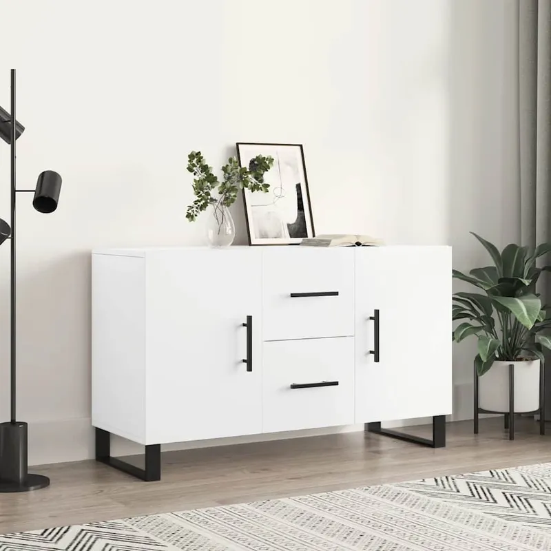 vidaXL Skänk vit 100x36x60 cm konstruerat trä