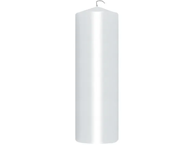 Väls ljus Duni blockljus, 22 x 7 cm, vit, 10-pack