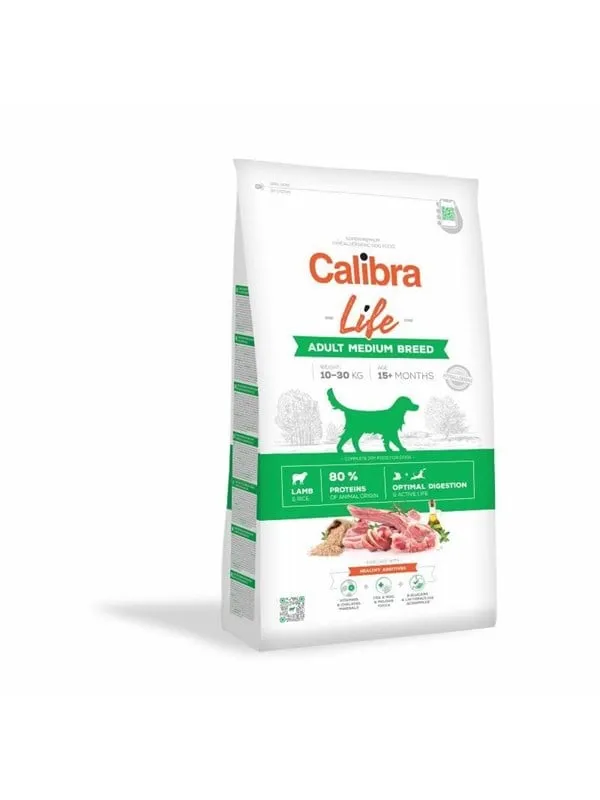 Calibra Dog Life Adult Medium Breed Lamm 2,5 kg