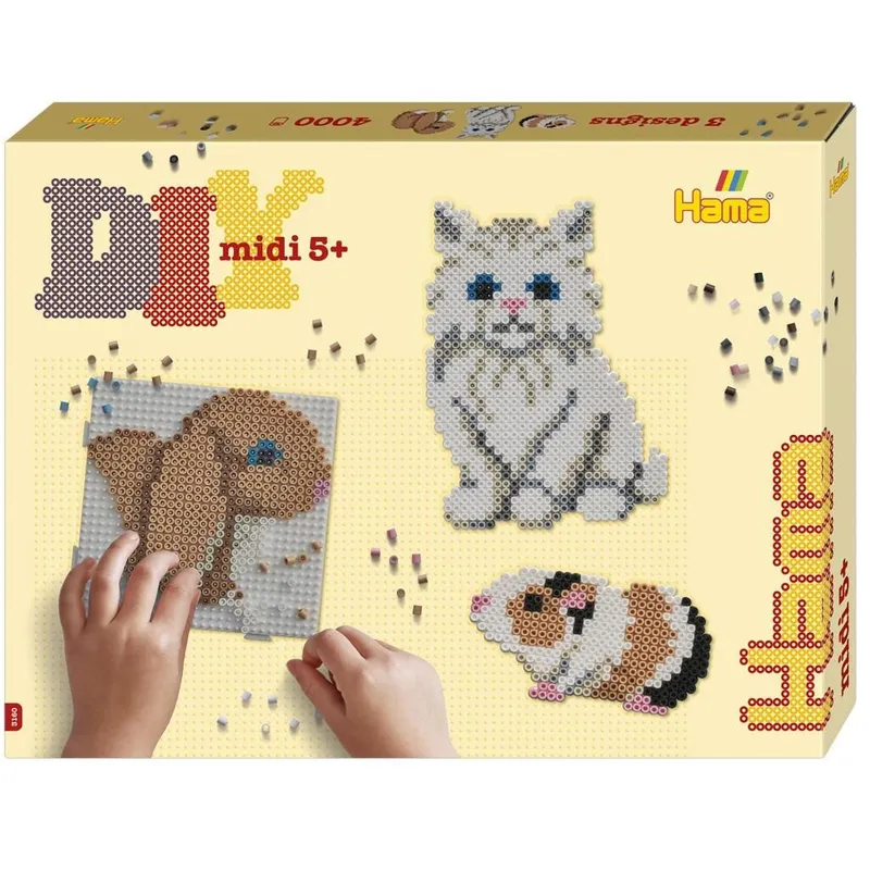 Hama Midi Presentlåda Cute Pets 4000 st
