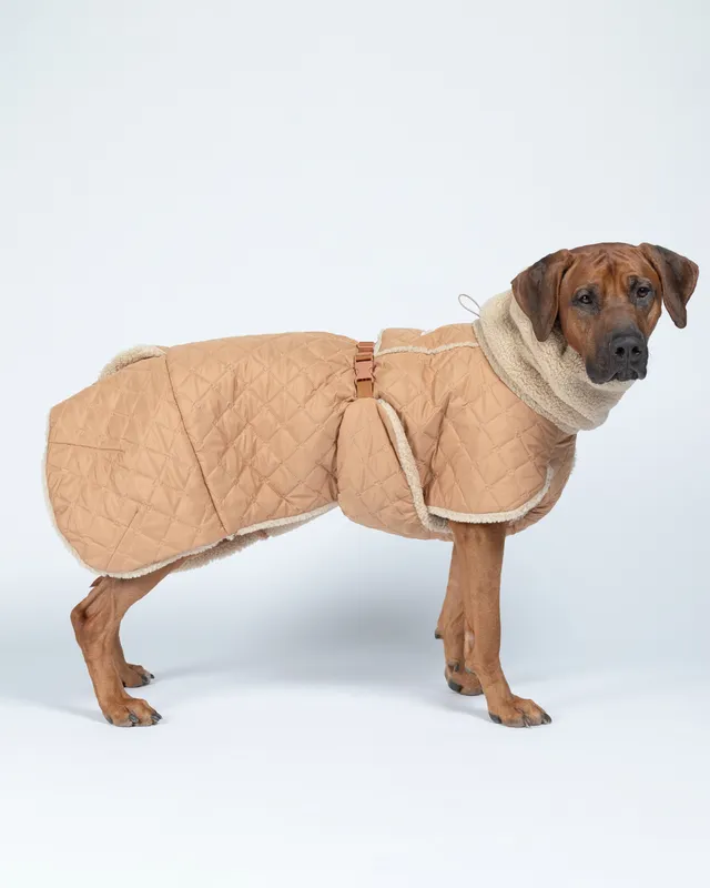 Quilted Sherpa Hundjacka - 40