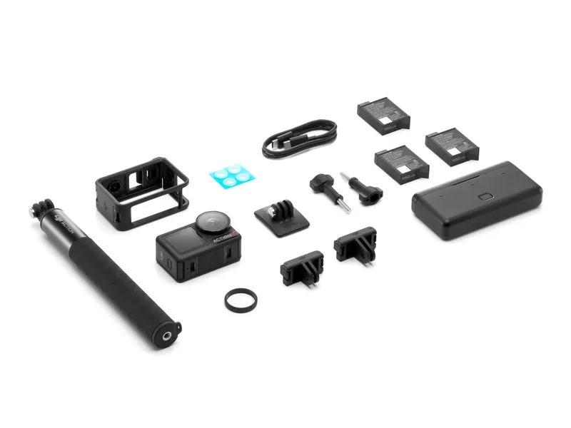 DJI Osmo Action 5 Pro – Adventure Combo – aktionkamera – 4 K / 120 fps – blixt 64 GB – Wi-Fi, Bluetooth – undervatten upp till 20 m