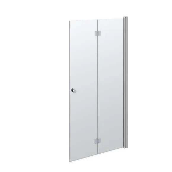 Dansani match bifold hinged door 97-99 cm satin/clear