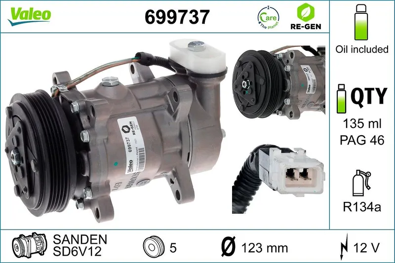 AC-kompressor VALEO 699737