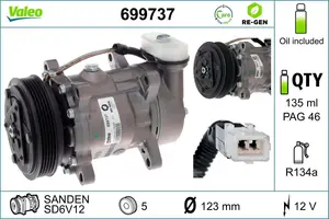 AC-kompressor VALEO 699737