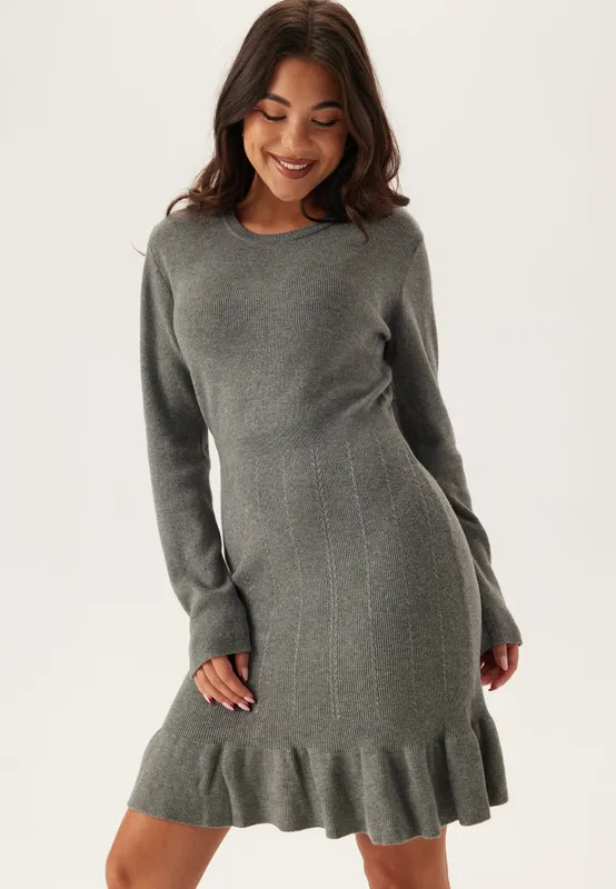 Vinorthy O-neck L/S FRILL KNIT (#1798)