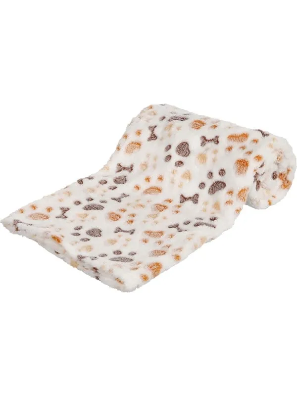 Trixie Lingo blanket soft fleece 100 × 75 cm white/beige