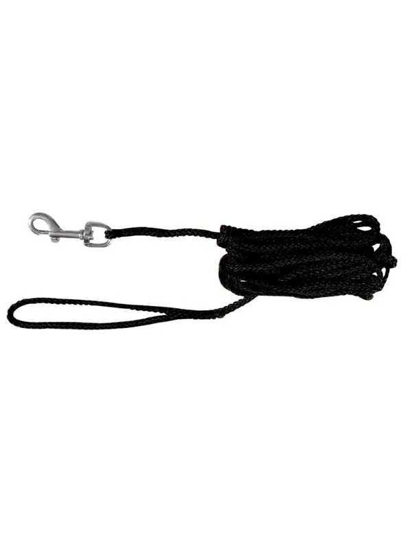 Trixie Spårlina Hund Nylon 5 m × 5 mm Svart