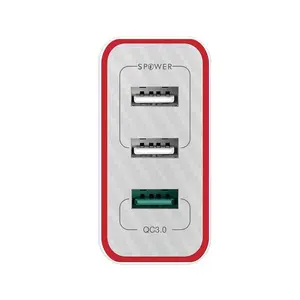 BW-PL2 Laddare 3x USB, QC 3.0 30W
