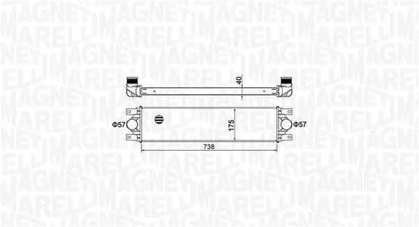 Intercooler MAGNETI MARELLI 351319204790