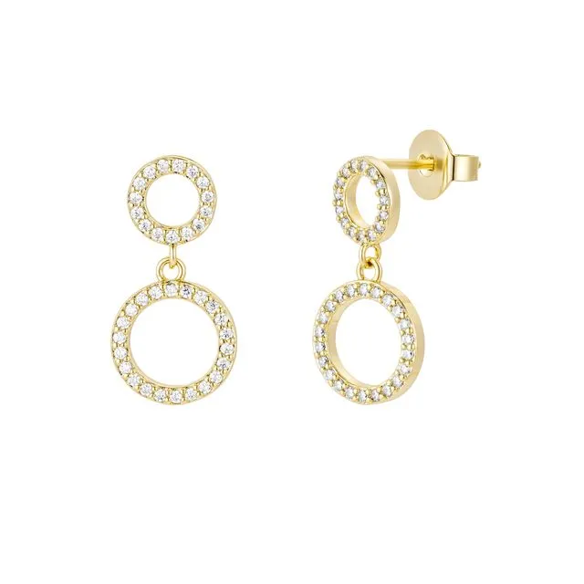 Circle Drop Earrings