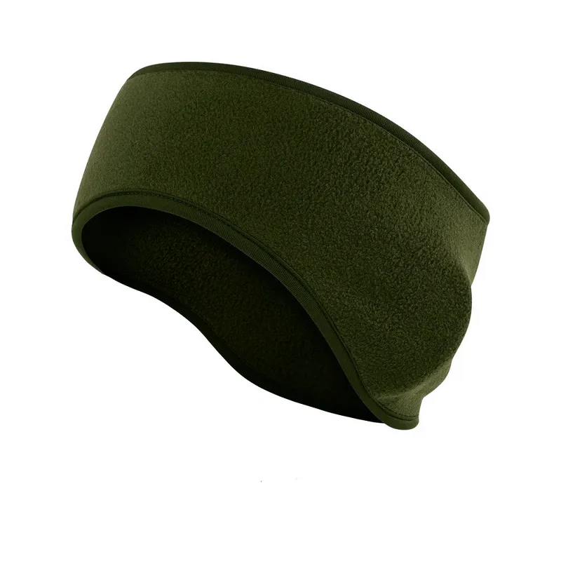 Pannband – Fleece – Armegrön