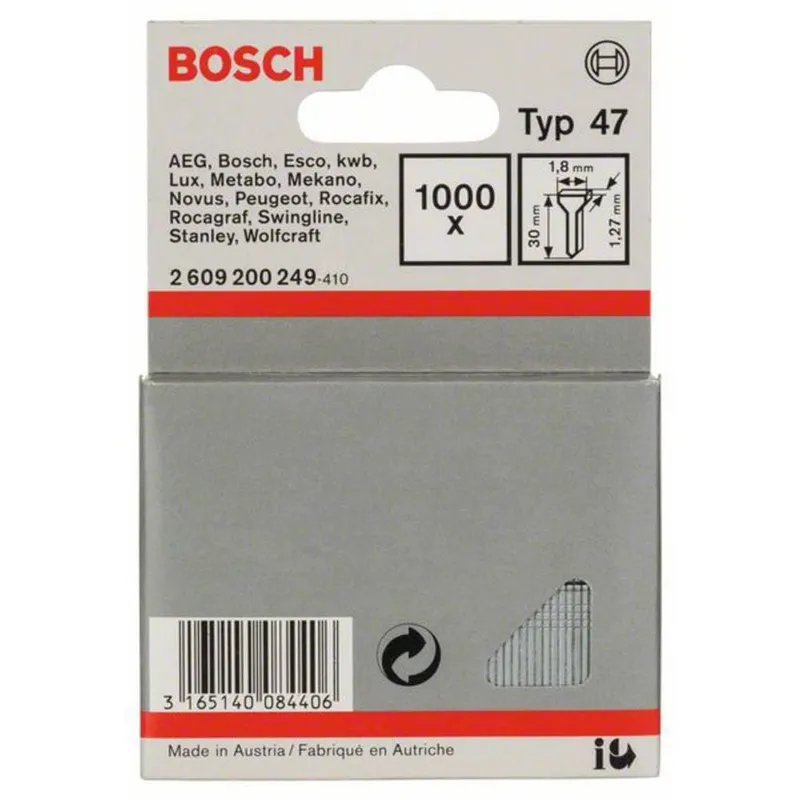 Bosch Spik, typ 47 1,8 x 1,27 x 30 mm