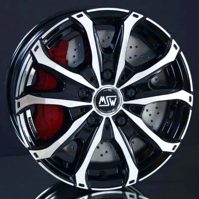 MSW48 Van Black Full Polished – 7/17 5/108 ET46 B65.1