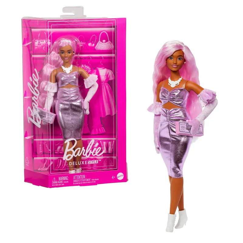 Barbie Deluxe Rosa Hår