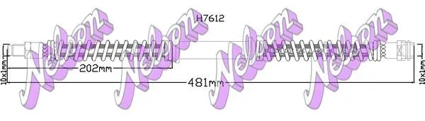 Bromsslang KAWE H7612