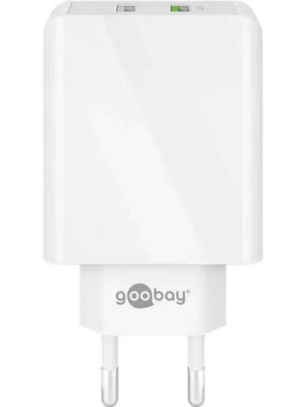 Pro Dual USB quick charger QC3.0 28W white