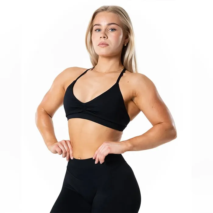 Aura Seamless Sports Bra - Black