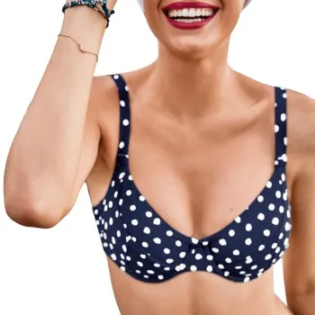 Rosa Faia Blue Dots Luna Bikini Bra Marin D 38 Dam