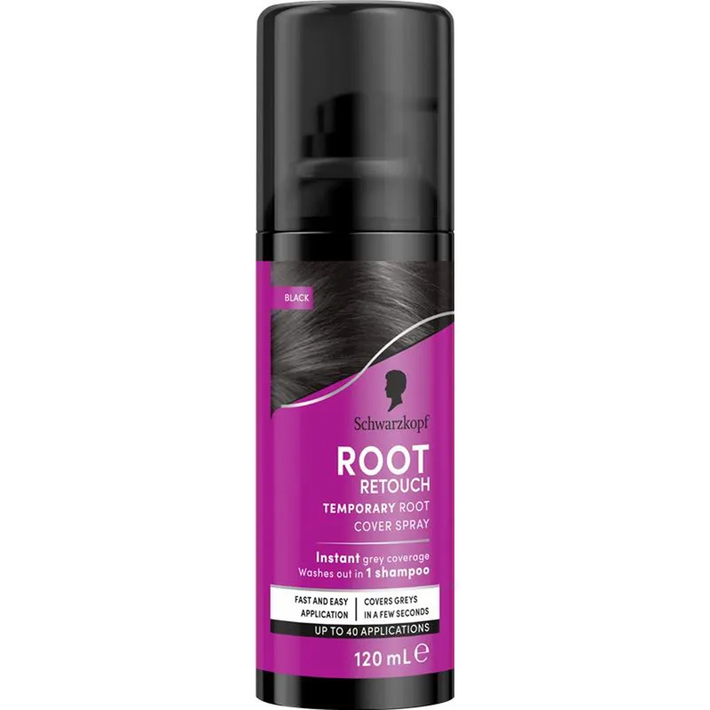 Schwarzkopf Root Retouch Cover Spray Black 120 ml