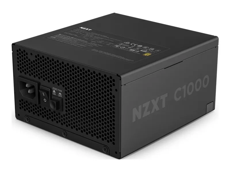 NZXT C-Series C1000 (2024) Black Strömförsörjning - 1000 Watt - 135 mm - ATX 3.1 - 80 Plus Gold certificate