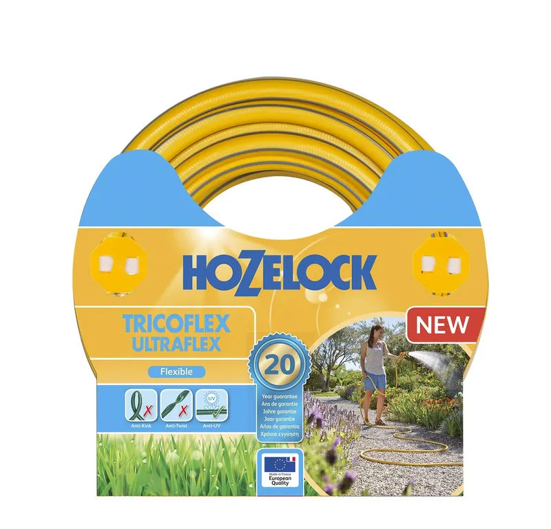 SLANG ULTRAFLEX HOZELOCK GUL/ GRÅ 12,5MMX50M | Beijerbygg Byggmaterial