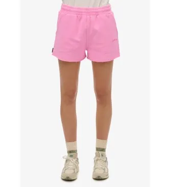 Superdry för kvinnor. W7110462A Essential färgade shorts rosa (40), Casual, Bomull
