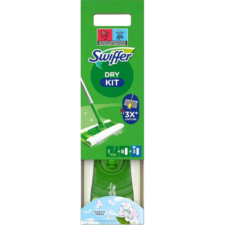 Swiffer Sweeper Startkit Rengöringsmopp med Torra & Fuktiga Golvdukar