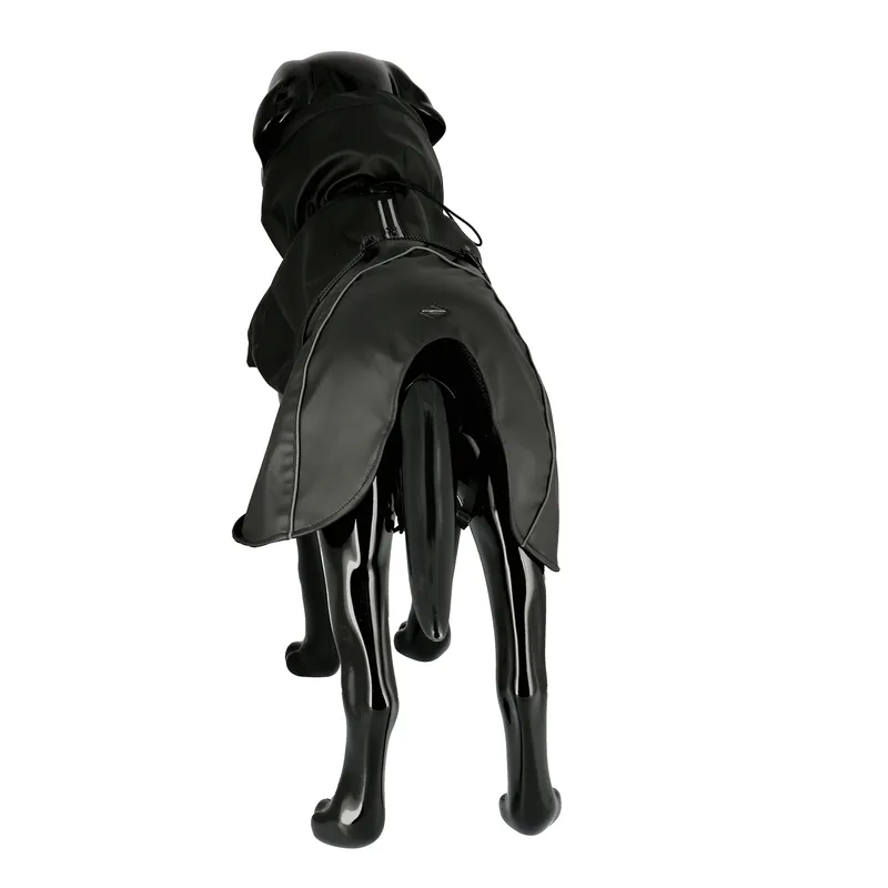 Dogman Dog Raincoat Aqua Black 35cm