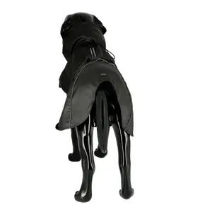 Dogman Dog Raincoat Aqua Black 35cm