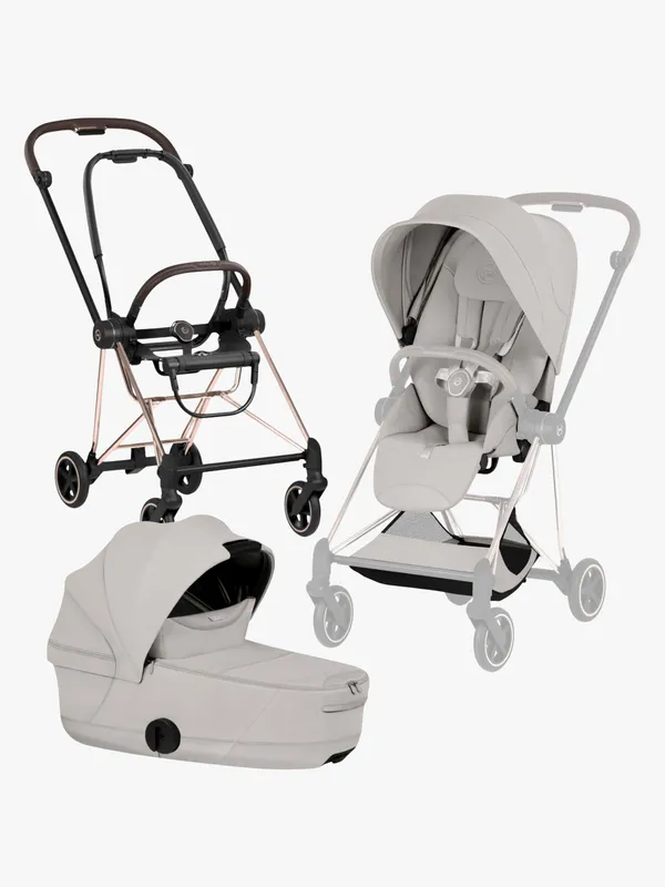 Cybex Mios Style Duovagn, Rosegold/Coconut Brown