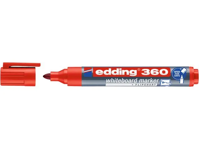Whiteboardpenna EDDING 360 röd