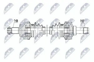 NTY NPW-BM-047 Drivaxel