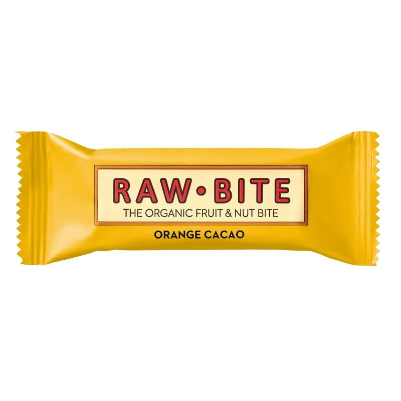 Rawbite Frukt- & Nötbar Apelsin & Kakao 50 g