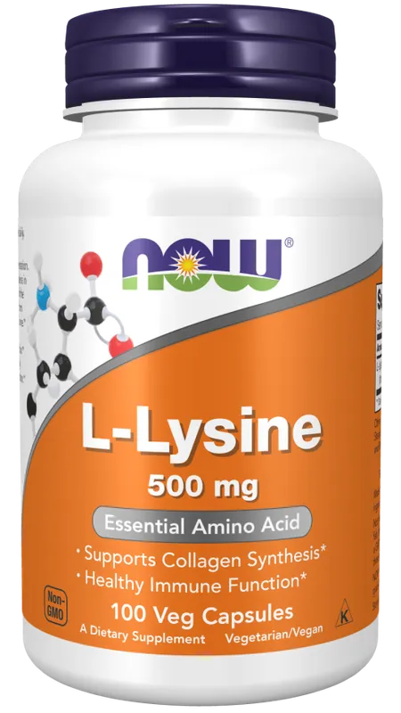 NOW Lysine 500 mg 100 kapslar