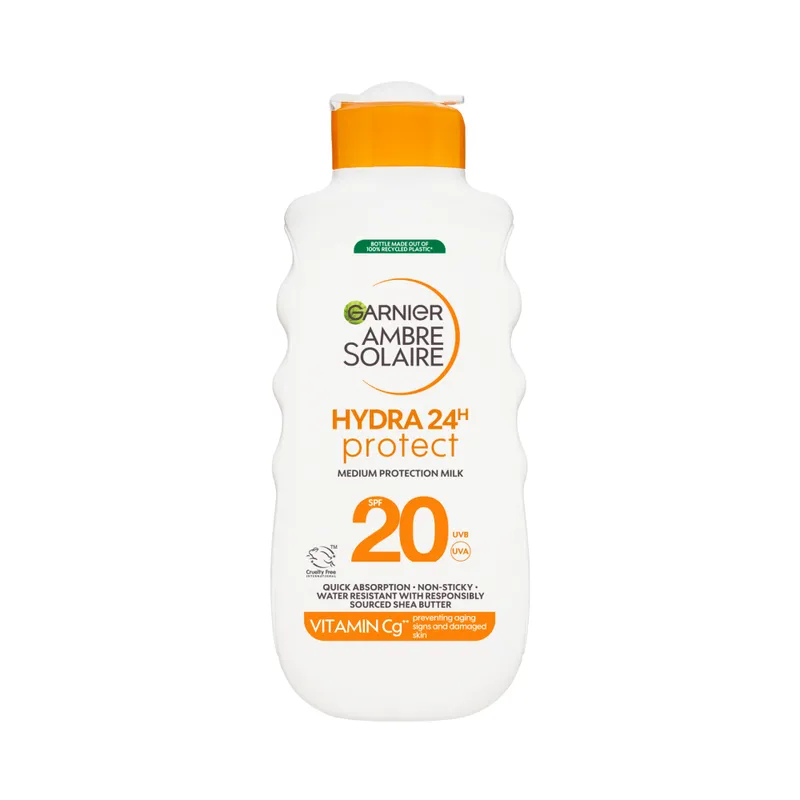 Garnier Ambre Solaire Hydra 24H Protect Sun Protecting Milk SPF20 For Normal Skin 175 ml