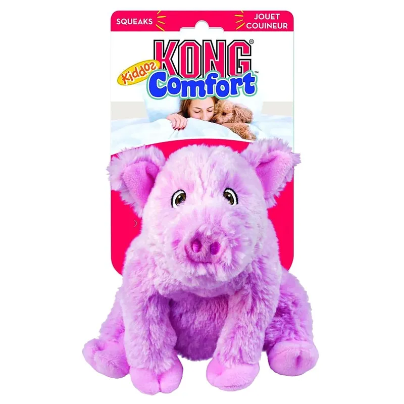 Kong Leksak Comfort Kiddos Pig Rosa S 16cm