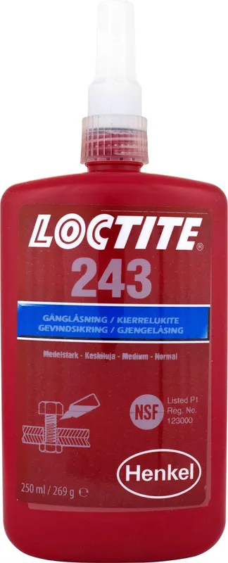 Loctite 243 Gänglåsning medelhög styrka 250 ml